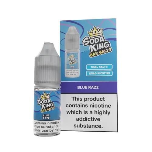 Product Image of Blue razz Nic Salt E-Liquid by Soda King Bar Salts 10ml