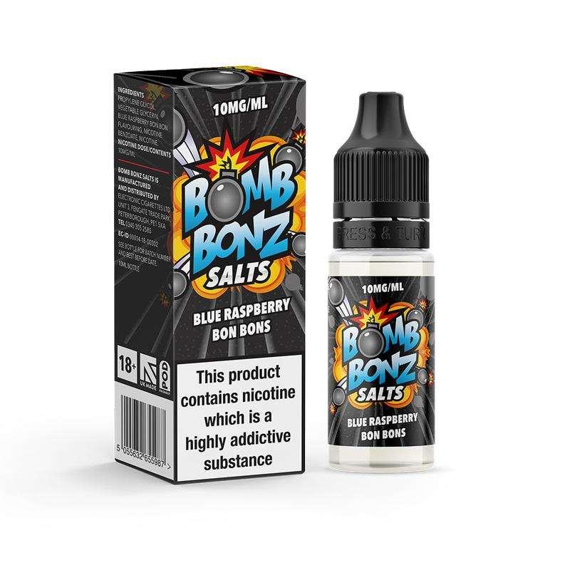 Product Image of Blue Raspberry Bon Bons Nic Salt E liquid by Bomb Bonz 10ml