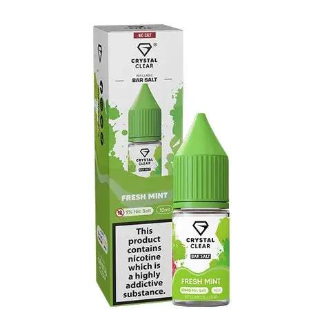 Product Image of Fresh Mint Nic Salt E-Liquid by Crystal Clear Bar Salts 10ml