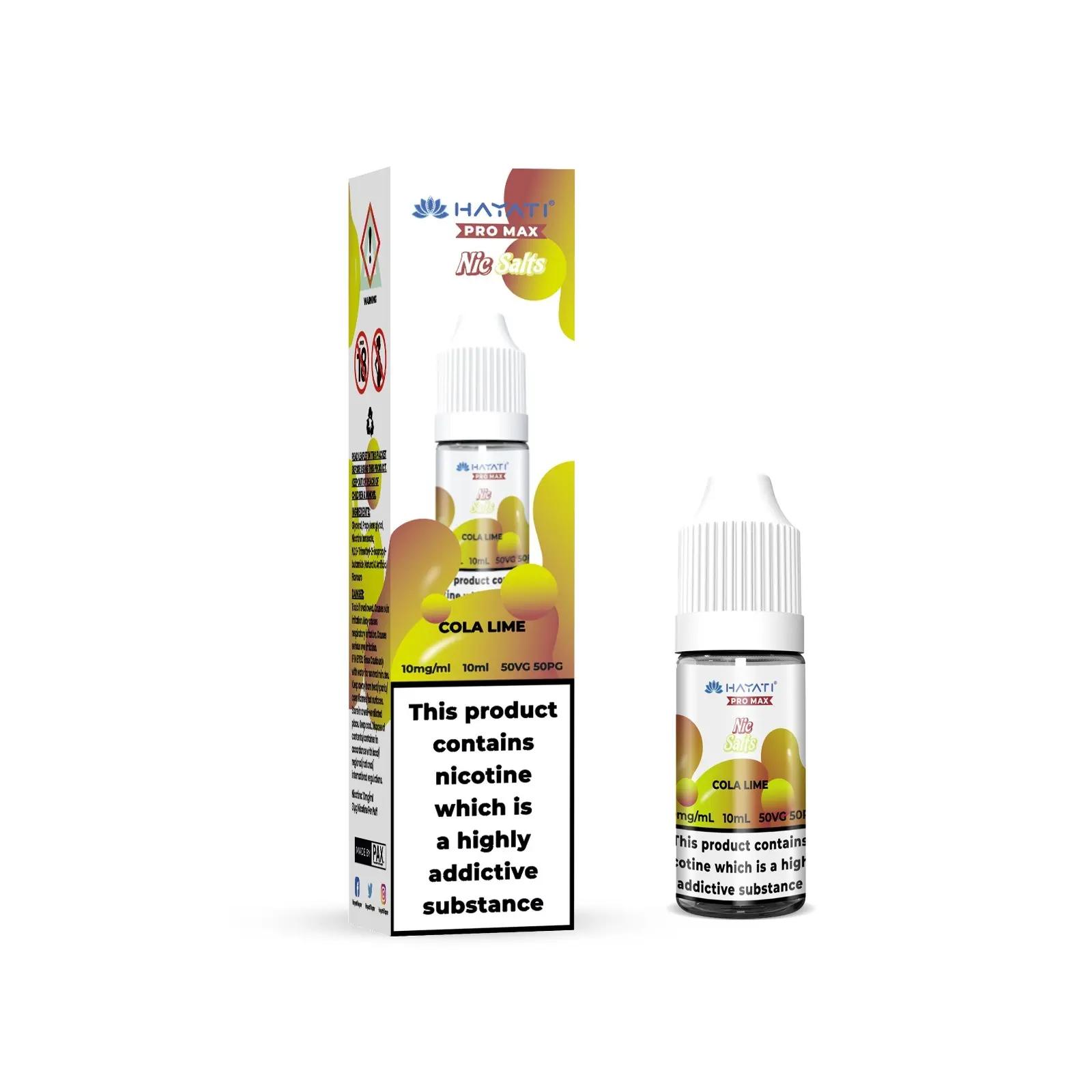 Product Image of Cola Lime Nic Salt E-liquid by Hayati Crystal Pro Max 10ml