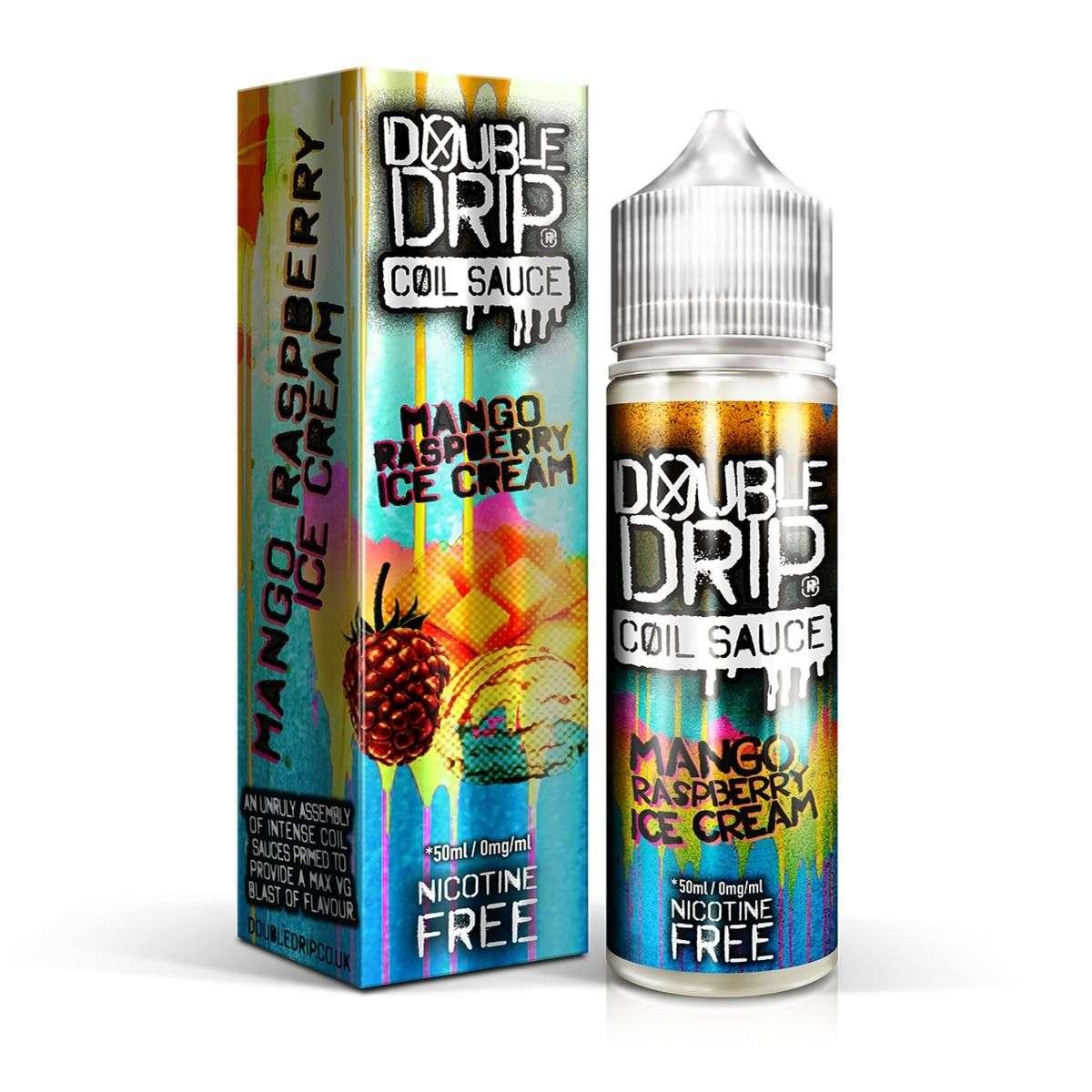 Product Image of Double Drip E Liquid - Mango Raspberry Ice Cream - 50ml