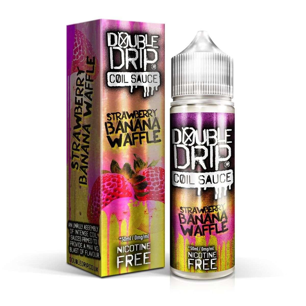 Product Image of Double Drip E Liquid - Strawberry Banana Waffle - 50ml