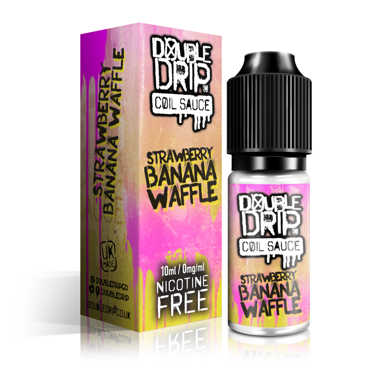 Product Image of Double Drip E Liquid - Strawberry Banana Waffle - 10ml