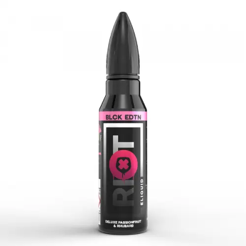 Product Image of Riot Squad E Liquid Black - Deluxe Passionfruit & Rhubarb - 50ml