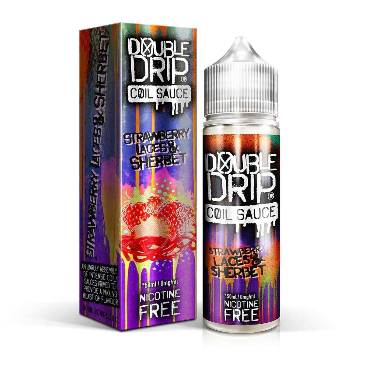 Product Image of Double Drip E Liquid - Strawberry Laces & Sherbet - 50ml