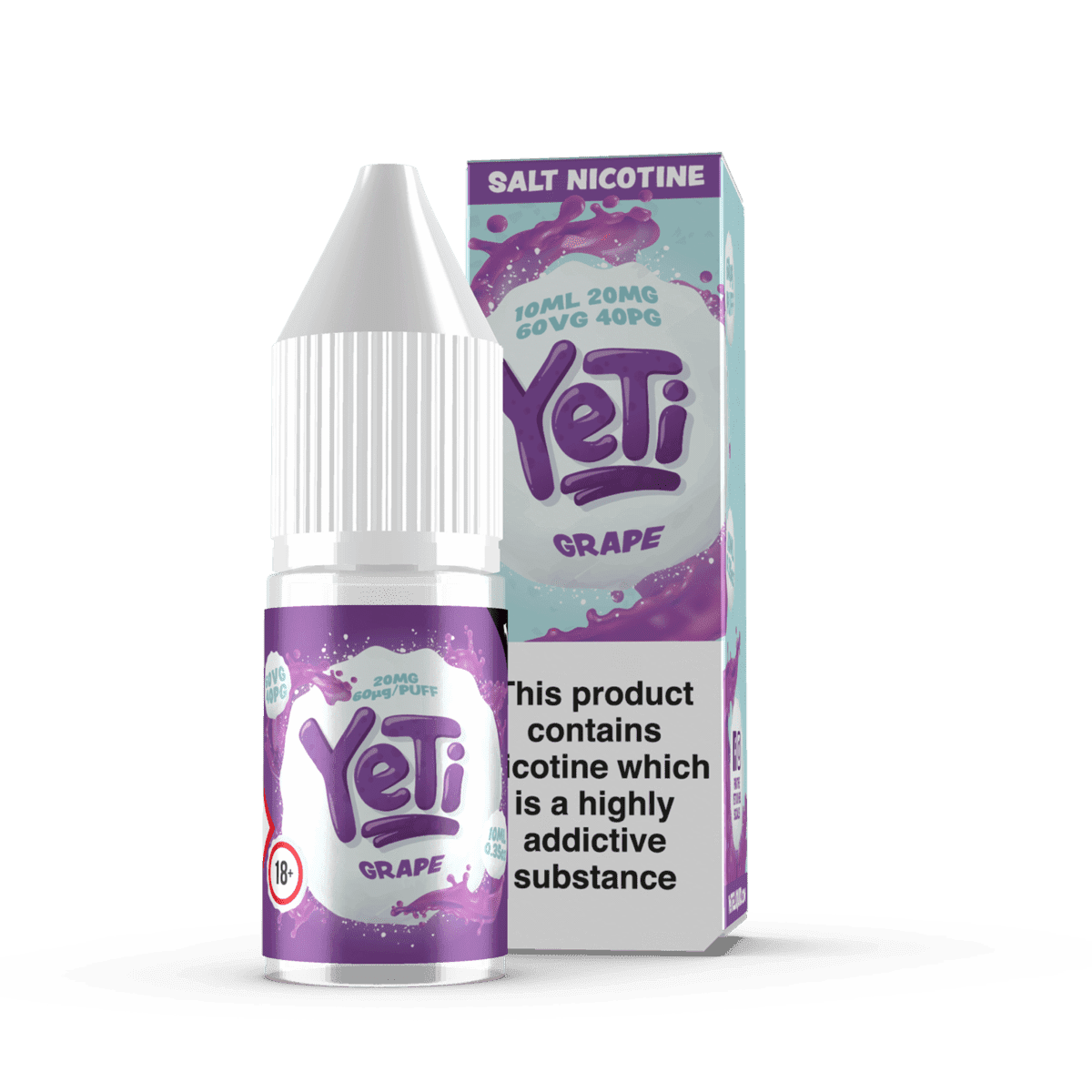 Product Image of Grape Nic Salt E-liquid by Yeti Salt 10ml