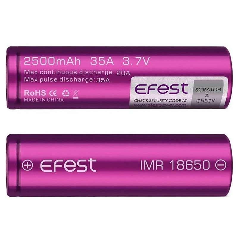 Product Image of 1 x EFEST IMR 18650 Rechargeable Battery (3000MAH 35A)