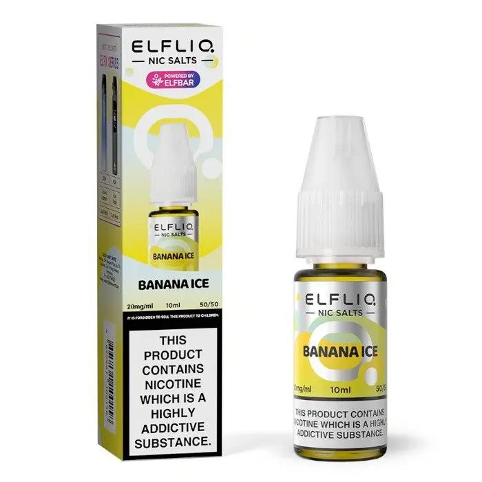 Product Image of Banana Ice Nic Salt E-Liquid by Elf Bar Elfliq Salts 10ml