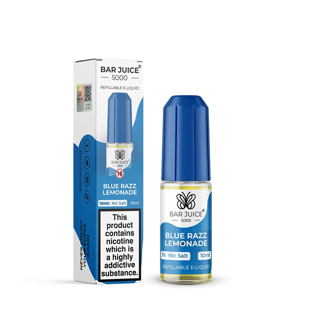 Product Image of Blue Razz Lemonade Nic Salt E-Liquid by Bar Juice 5000 Salts 10ml