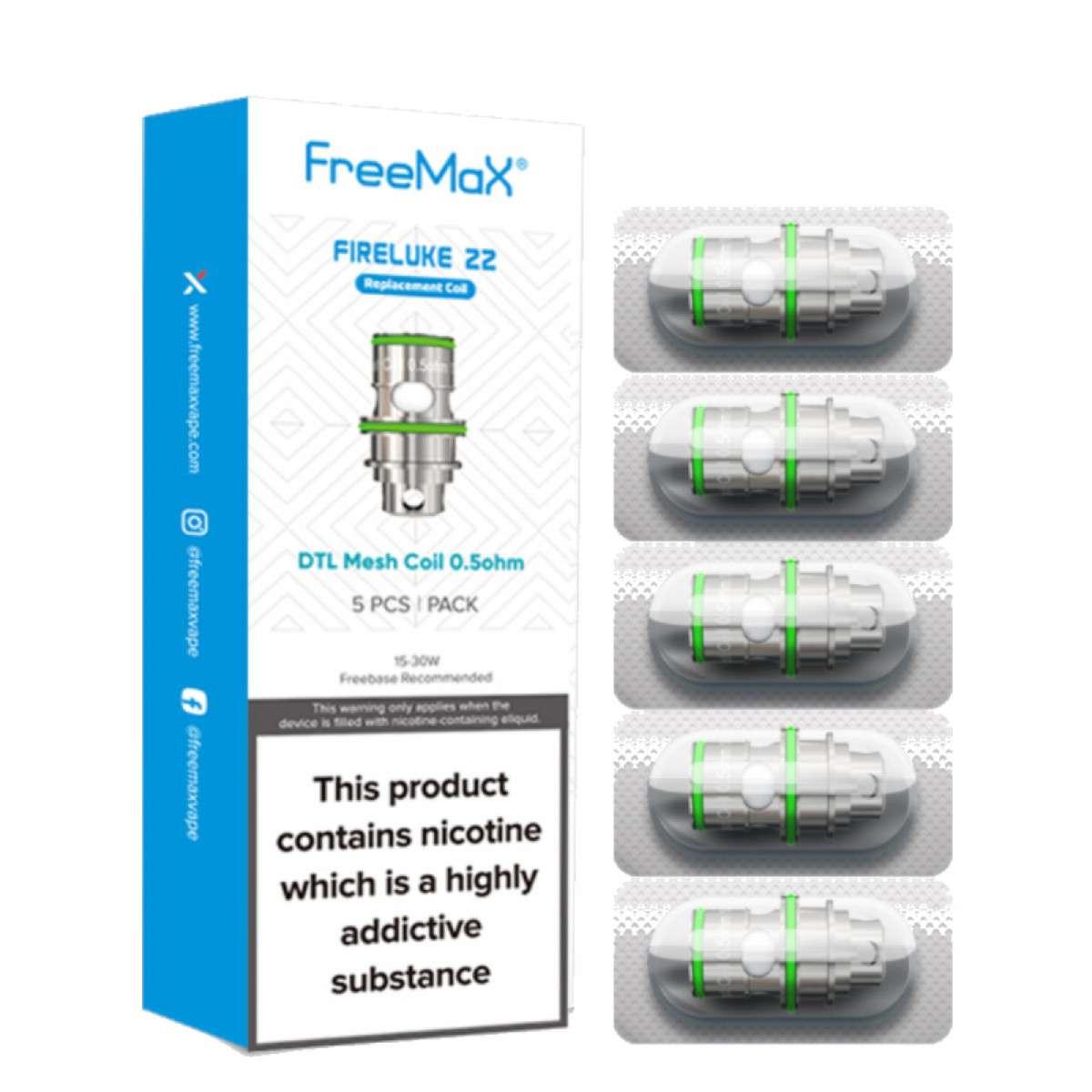 Product Image of Freemax Fireluke 22 Replacement Coils