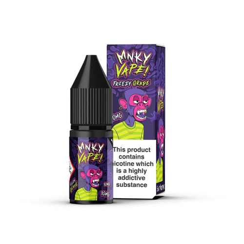 Product Image of Freezy Grape Nic Salt E-Liquid by MNKY Vape 10ml