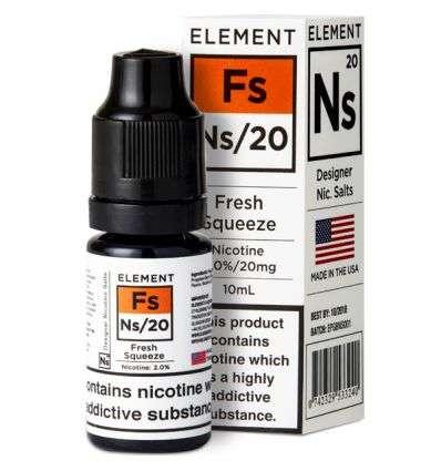 Product Image of Fresh Squeeze Nic Salt E-Liquid by Element NS10 & NS20 10ml