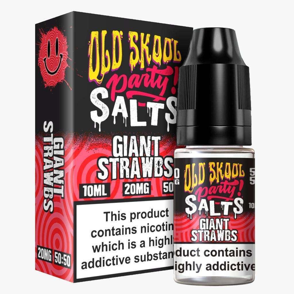 Product Image of Giant Strawbs Nic Salt E-Liquid by Old Skool Party Salts 10ml