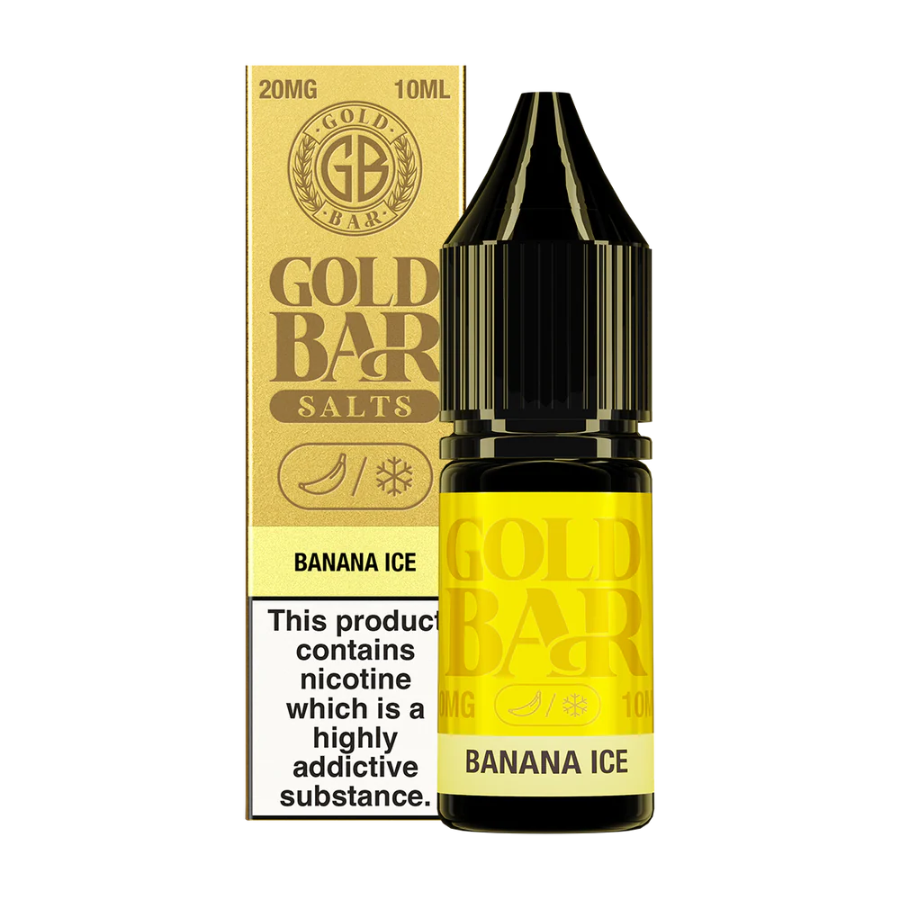 Product Image of Banana Ice Nic Salt E-Liquid by Gold Bar 10ml