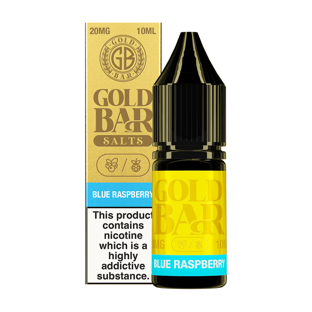 Product Image of Blue Raspberry Nic Salt E-Liquid by Gold Bar 10ml