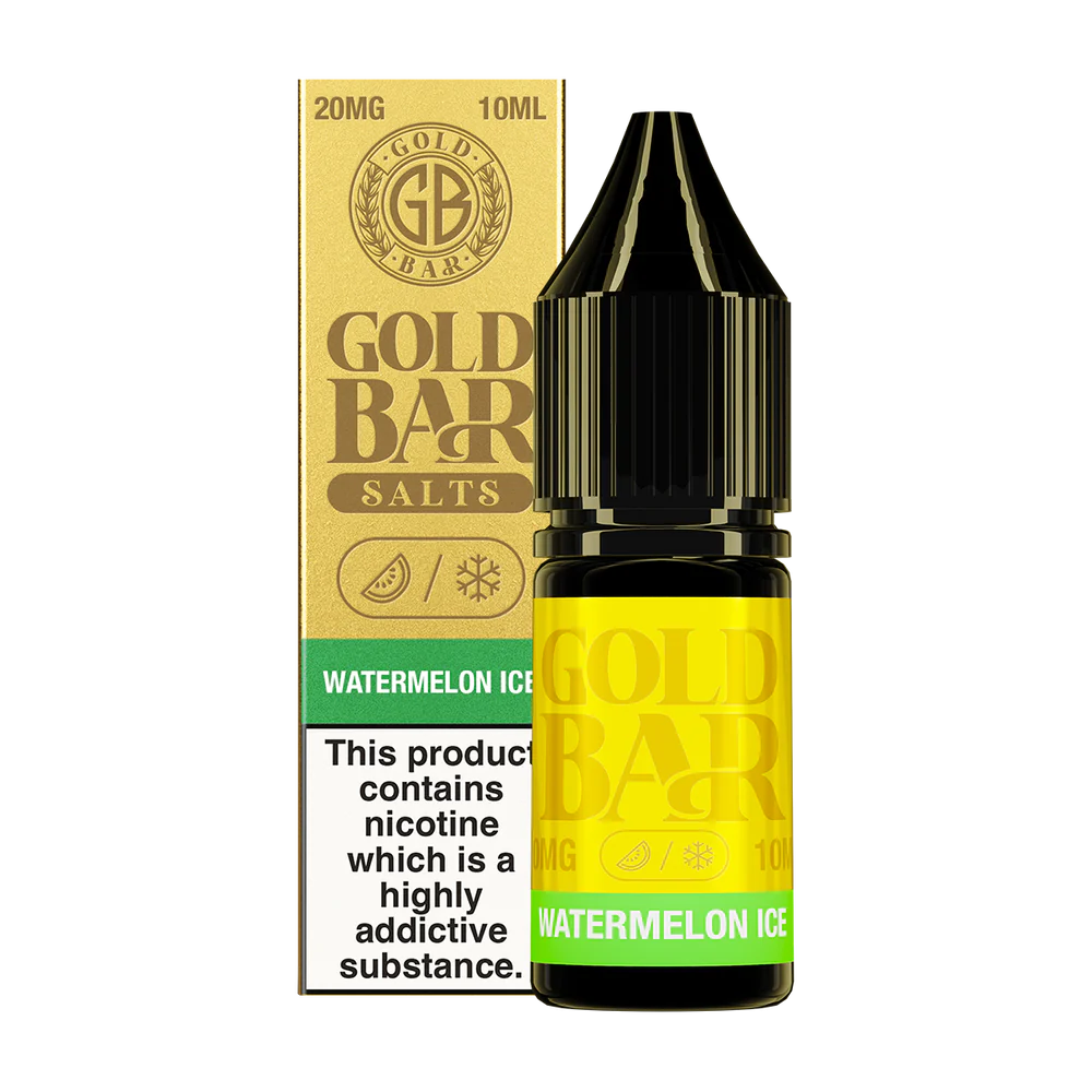 Product Image of Watermelon Ice Nic Salt E-Liquid by Gold Bar 10ml