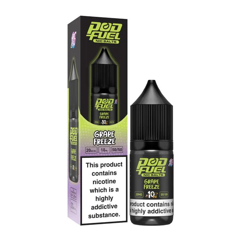 Product Image of Grape Freeze Nic Salt E-liquid by Pod Fuel Nic Salt 10ml