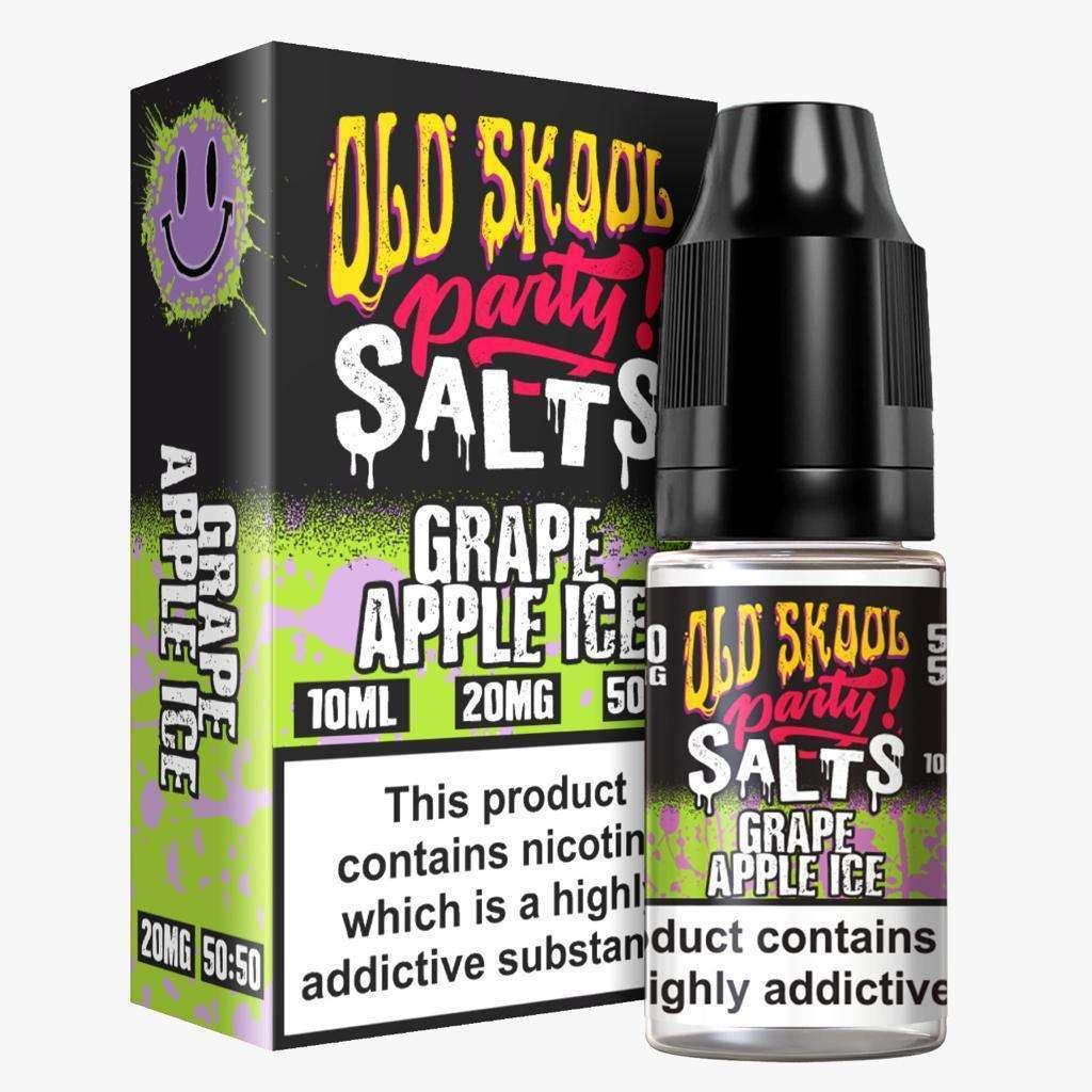 Product Image of Grape Apple Ice Nic Salt E-Liquid by Old Skool Party Salts 10ml