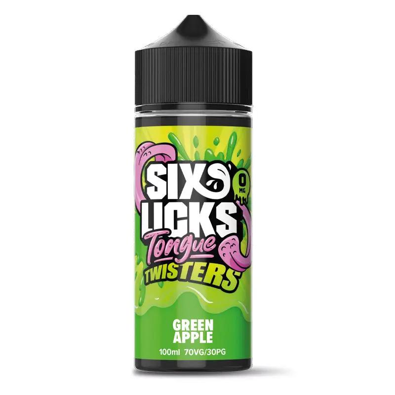 Product Image of Six Licks Eliquid - Tongue Twisters Green Apple - 100ml