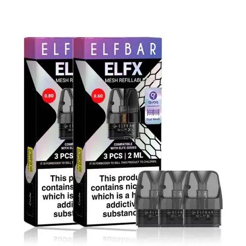 Product Image of Elf Bar ELFX Empty Replacement Pods | 3 Pack