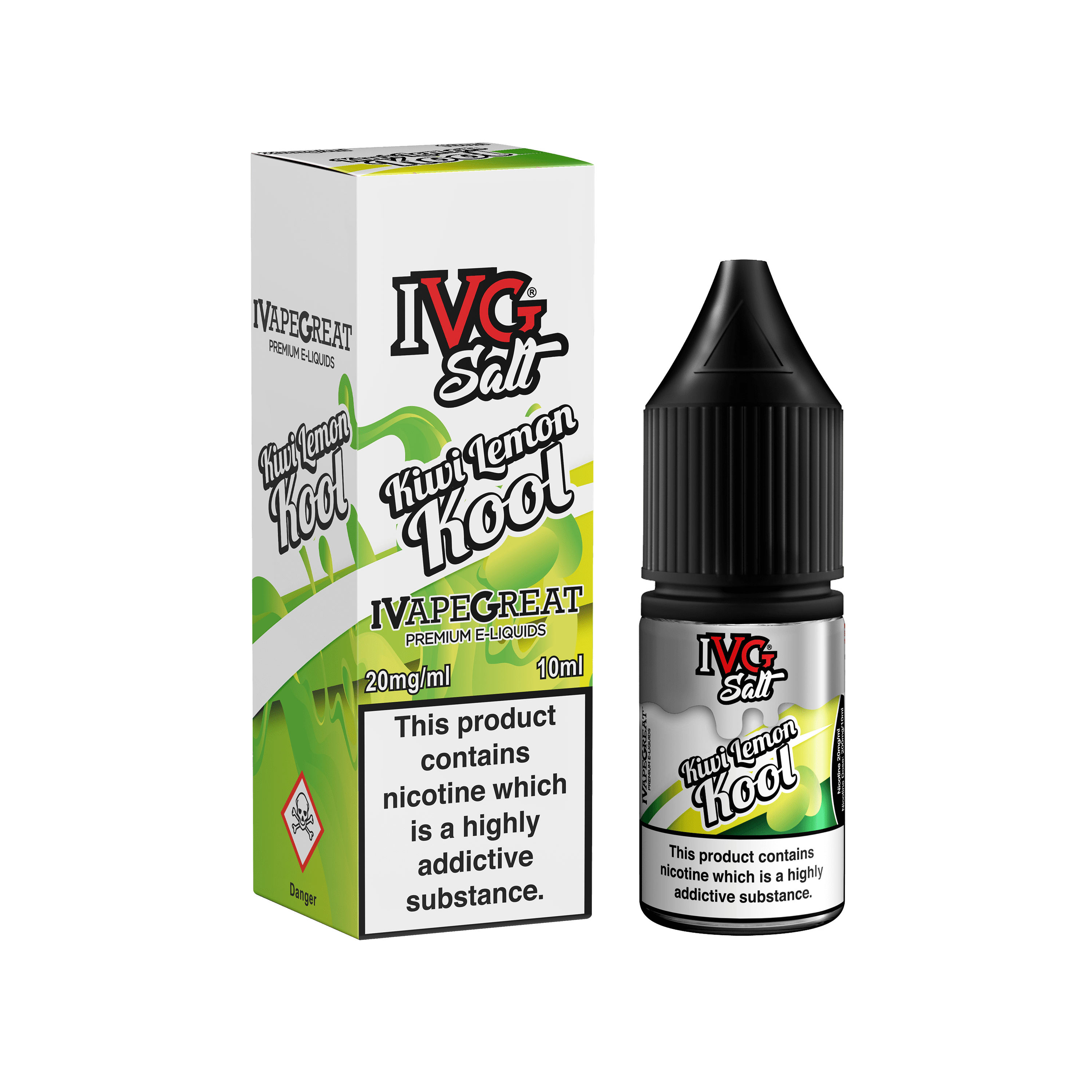 Product Image of Kiwi Lemon Kool Nic Salt E-Liquid By IVG 10ml