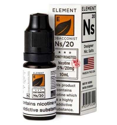 Product Image of Honey Roasted Tobacco Nic Salt E-Liquid by Element NS10 & NS20 10ml