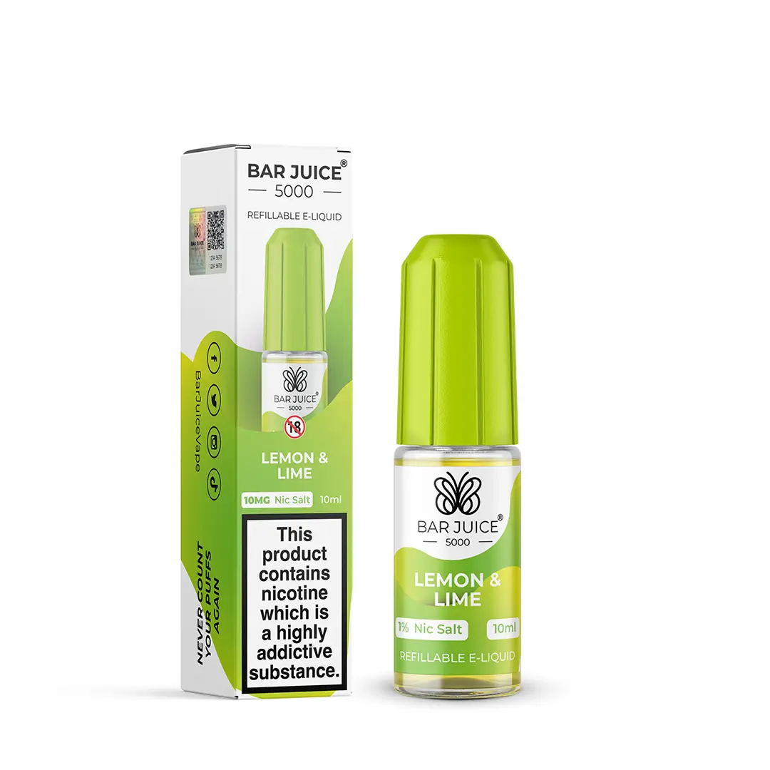 Product Image of Lemon & Lime Nic Salt E-Liquid by Bar Juice 5000 Salts 10ml