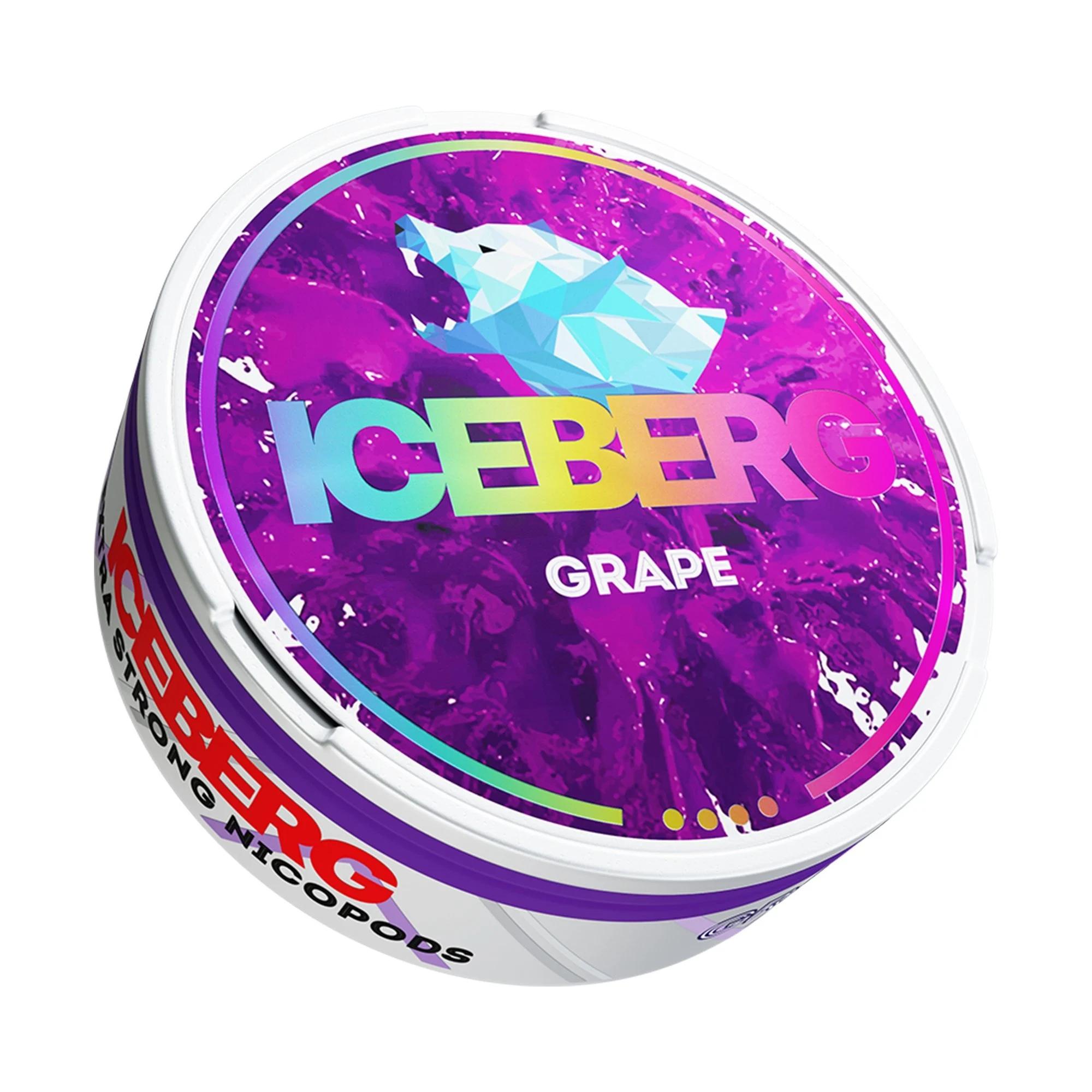 Product Image of Grape Medium Nicotine Pouches by Ice Berg 75mg/g