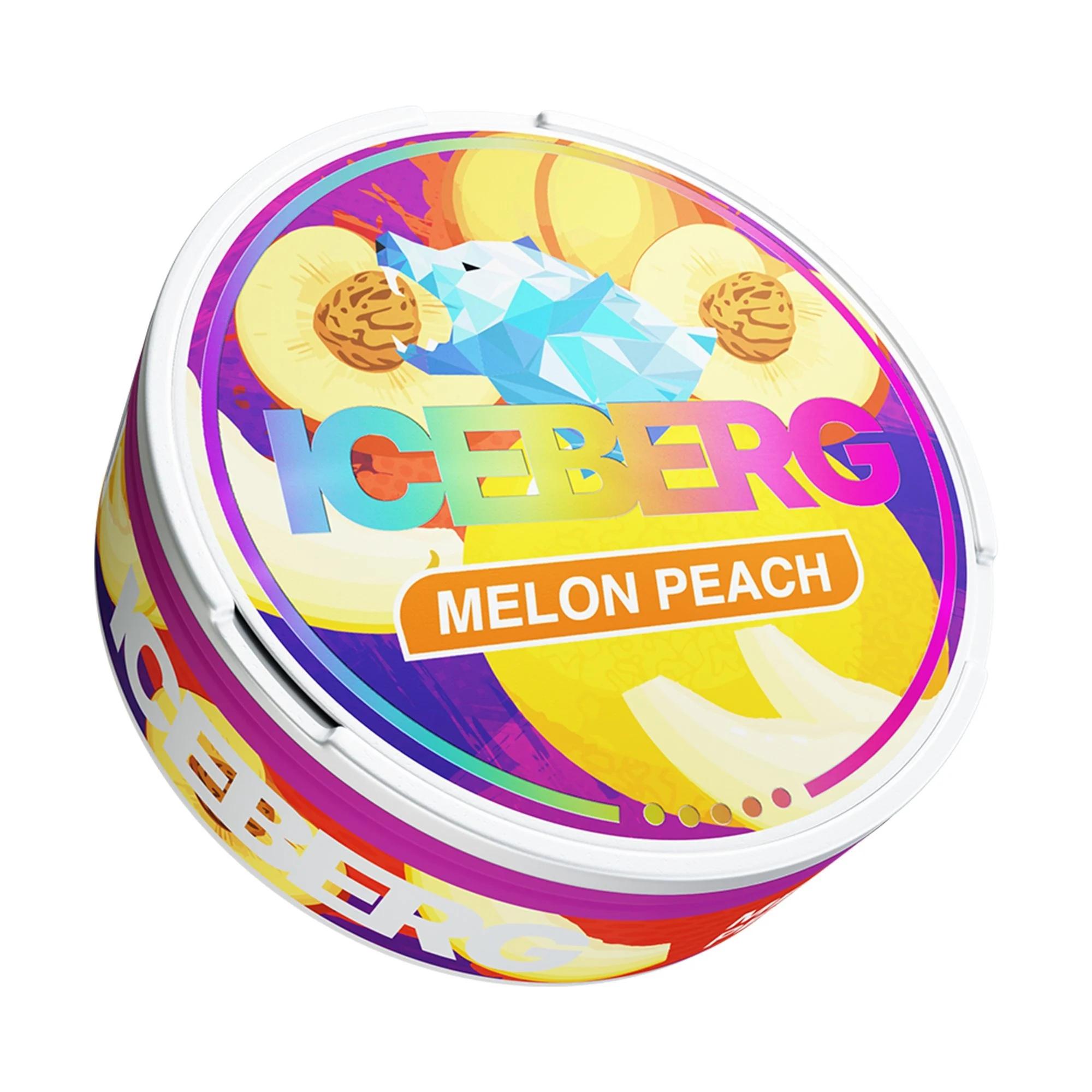 Product Image of Melon Peach Extreme Nicotine Pouches by Ice Berg 150mg/g