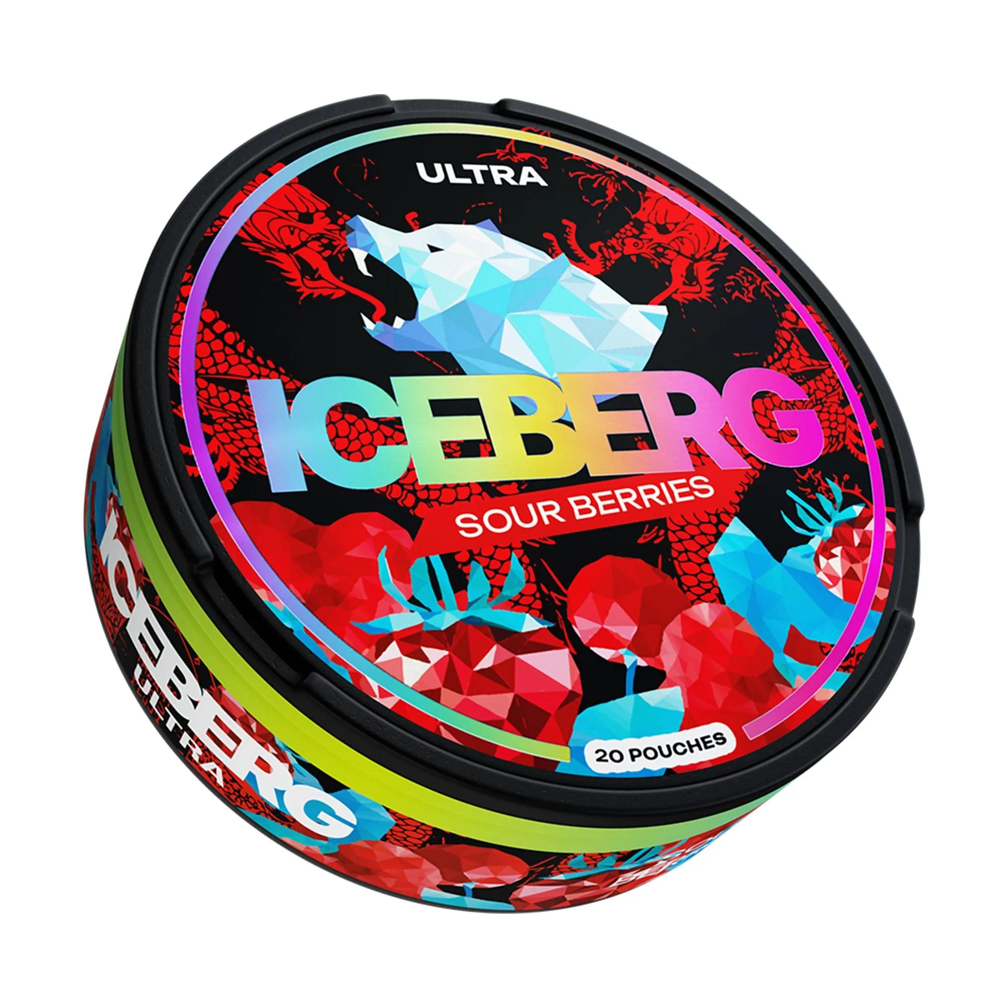 Product Image of Sour Berries Ultra Nicotine Pouches by Ice Berg 150mg/g