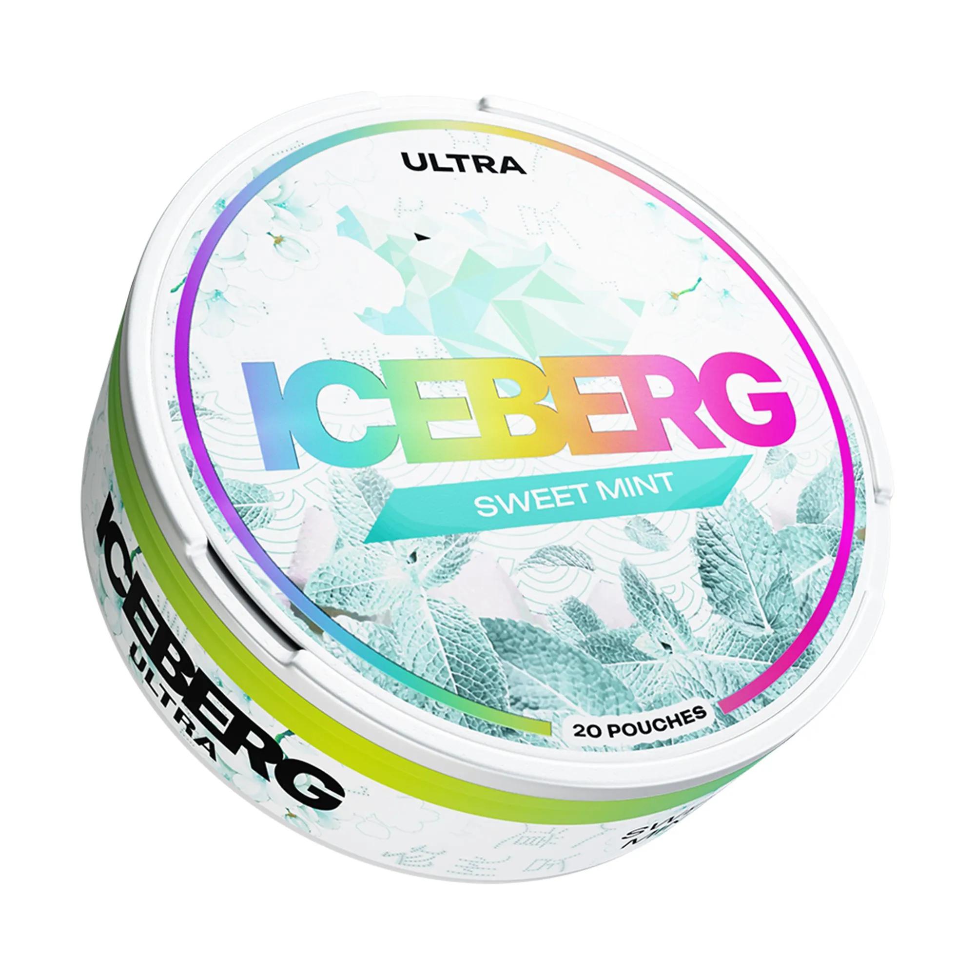 Product Image of Sweet Mint Ultra Nicotine Pouches by Ice Berg 150mg/g