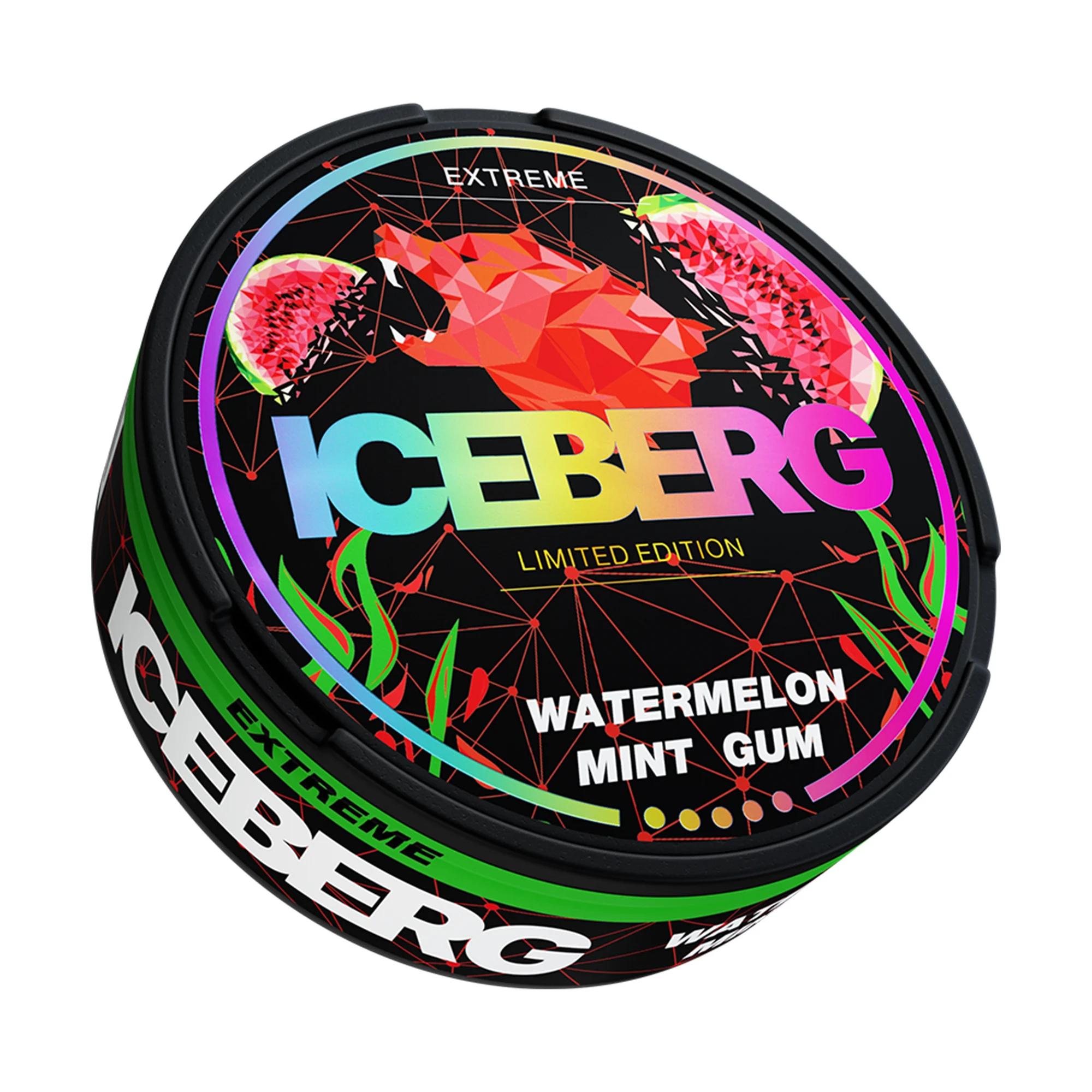 Product Image of Watermelon Mint Gum Limited Edition Nicotine Pouch by Ice Berg 150mg/g