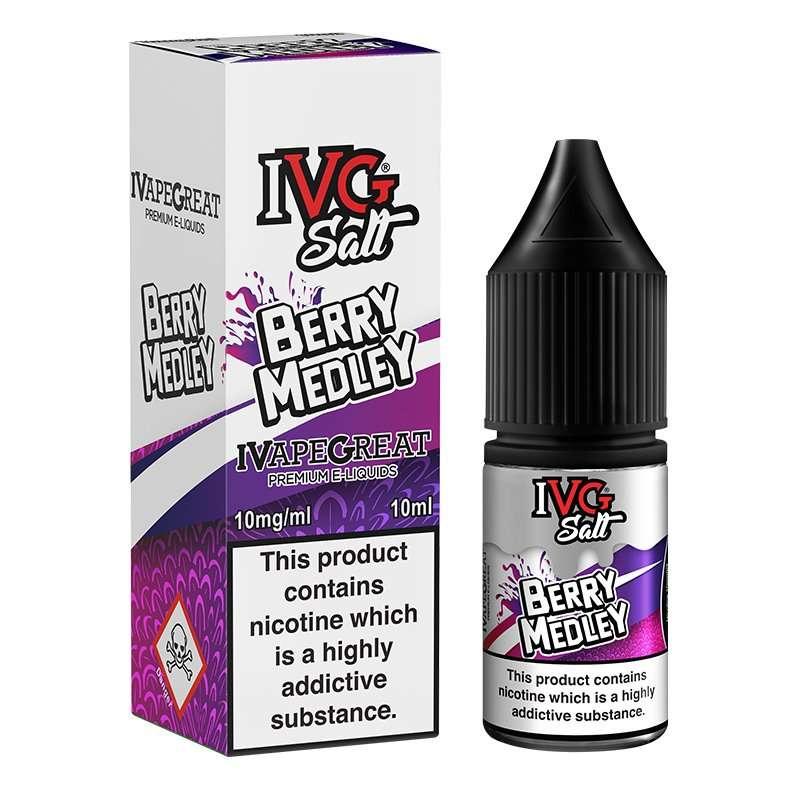 Product Image of Berry Medley Nic Salt E-Liquid By IVG 10ml