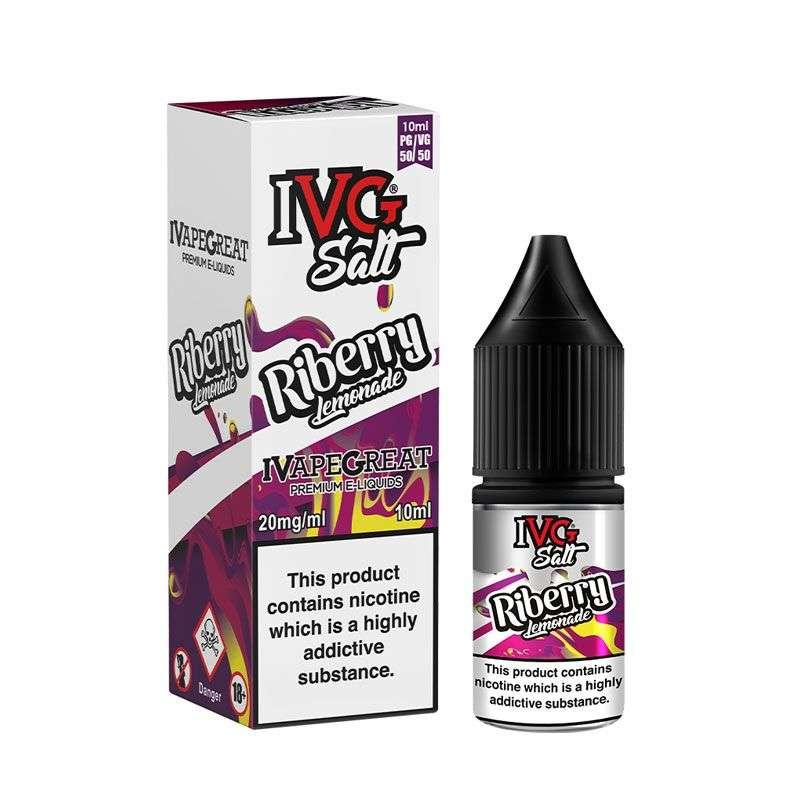 Product Image of Riberry Lemonade Nic Salt E-Liquid By IVG 10ml