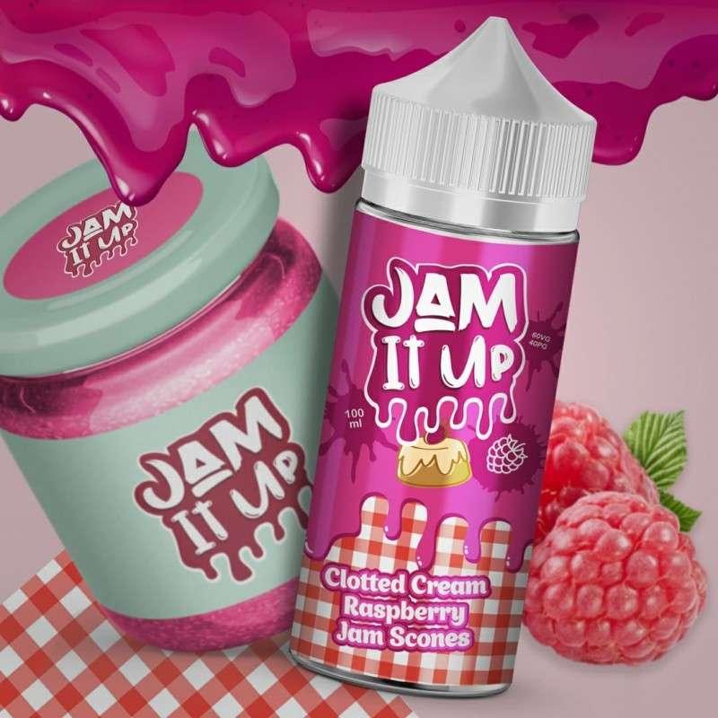 Product Image of Jam It Up E liquid - Clotted Cream Raspberry Jam Scones - 100ml