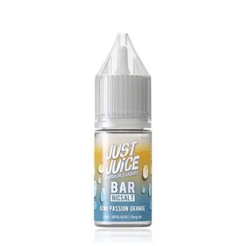 Product Image of Kiwi Passion Orange Nic Salt E-Liquid by Just Juice Bar Salts 10ml