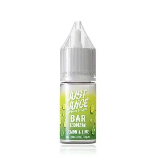 Product Image of Lemon & Lime Nic Salt E-Liquid by Just Juice Bar Salts 10ml