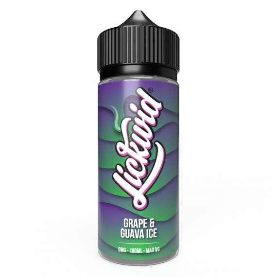 Product Image of Lickwid E Liquid - Grape & Guava Ice - 100ml