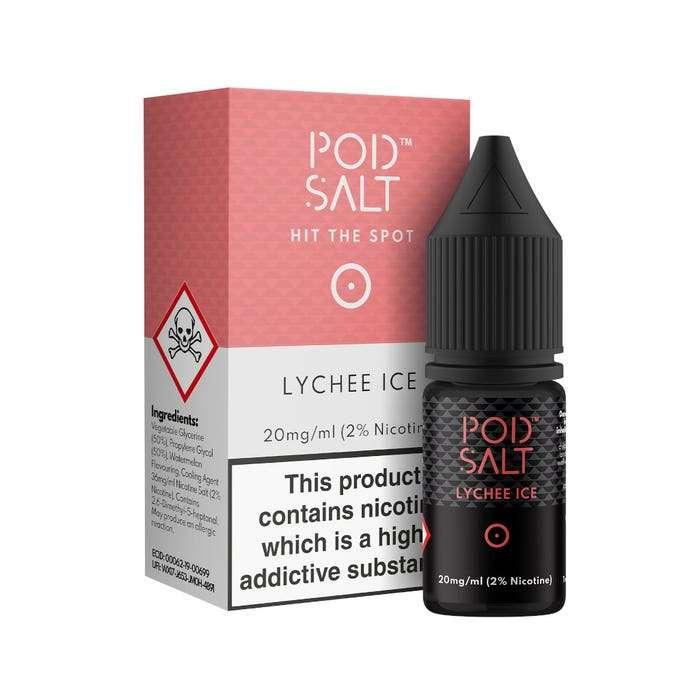 Product Image of Lychee Ice Nic Salt E-Liquid by Pod Salt 10ml