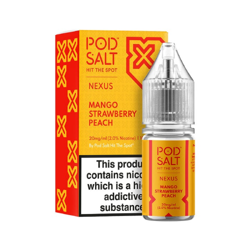 Product Image of Mango Strawberry Peach Nic Salt E-Liquid by Pod Salt Nexus 10ml