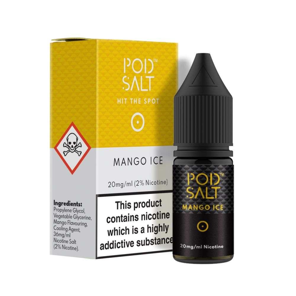 Product Image of Mango Ice Nic Salt E-Liquid by Pod Salt 10ml