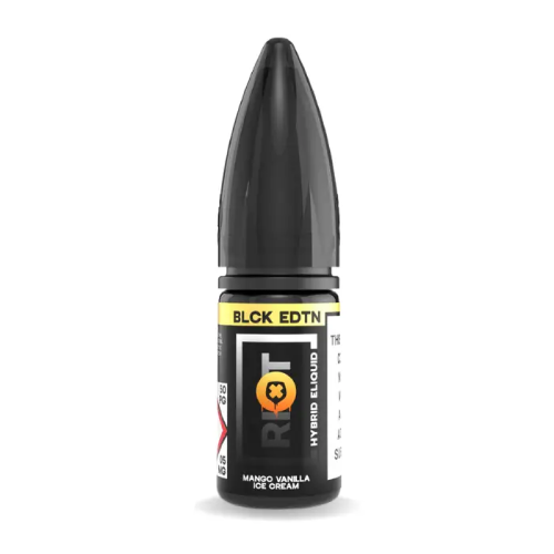 Product Image of Mango Vanilla Ice Cream Nic Salt E-Liquid by Riot Squad Black Edition 10ml