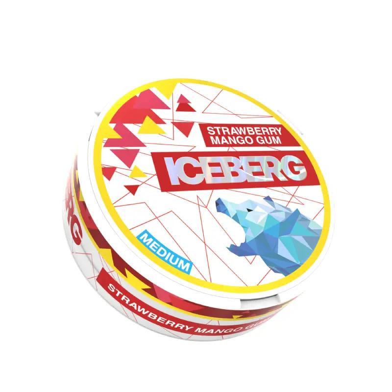 Product Image of Strawberry Mango Gum Nicotine Pouches Light by Ice Berg 20mg/g