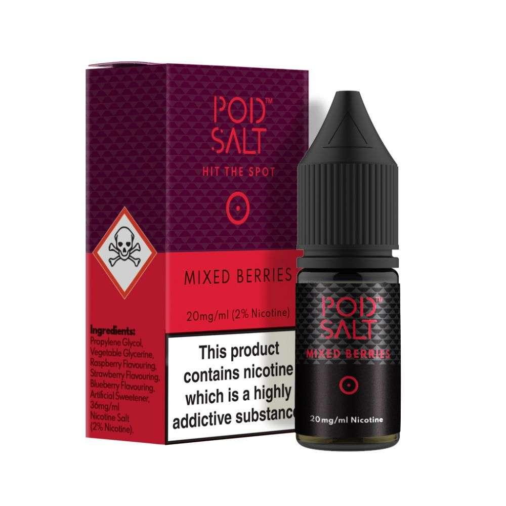 Product Image of Mixed Berries Nic Salt E-Liquid by Pod Salt 10ml