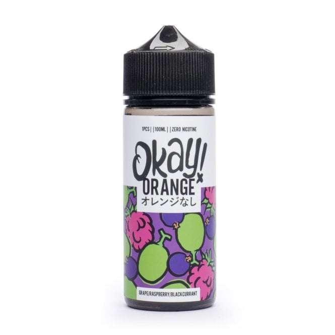 Product Image of Okay ! Orange E Liquid - Grape Raspberry Blackcurrant - 100ml