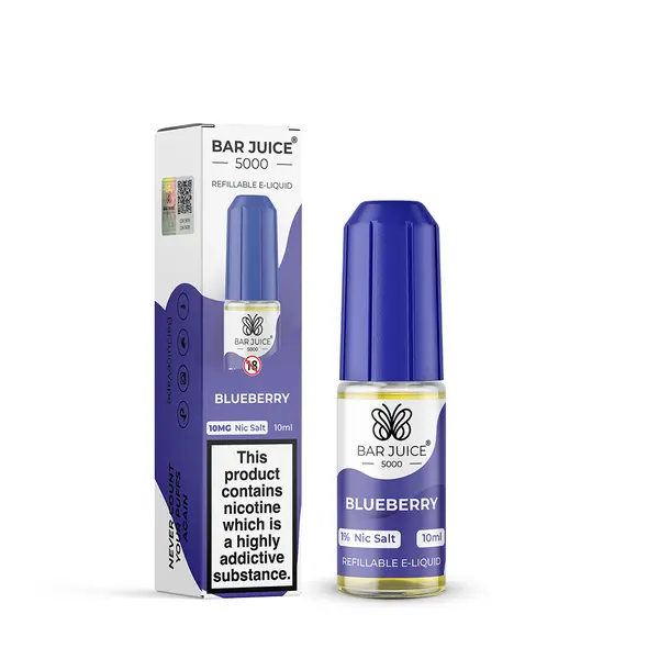 Product Image of Blueberry Nic Salt E-Liquid by Bar Juice 5000 Salts 10ml