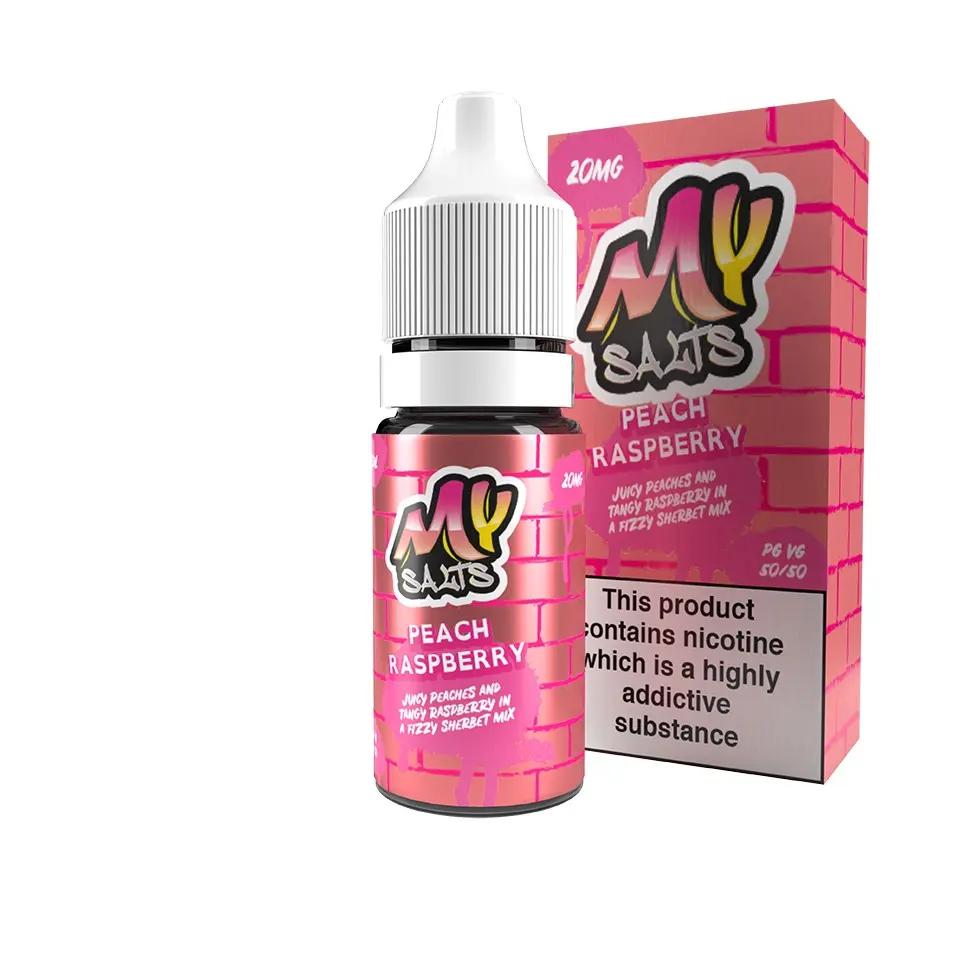 Product Image of Peach Raspberry Nic Salt E-Liquid by My E Liquids 10ml