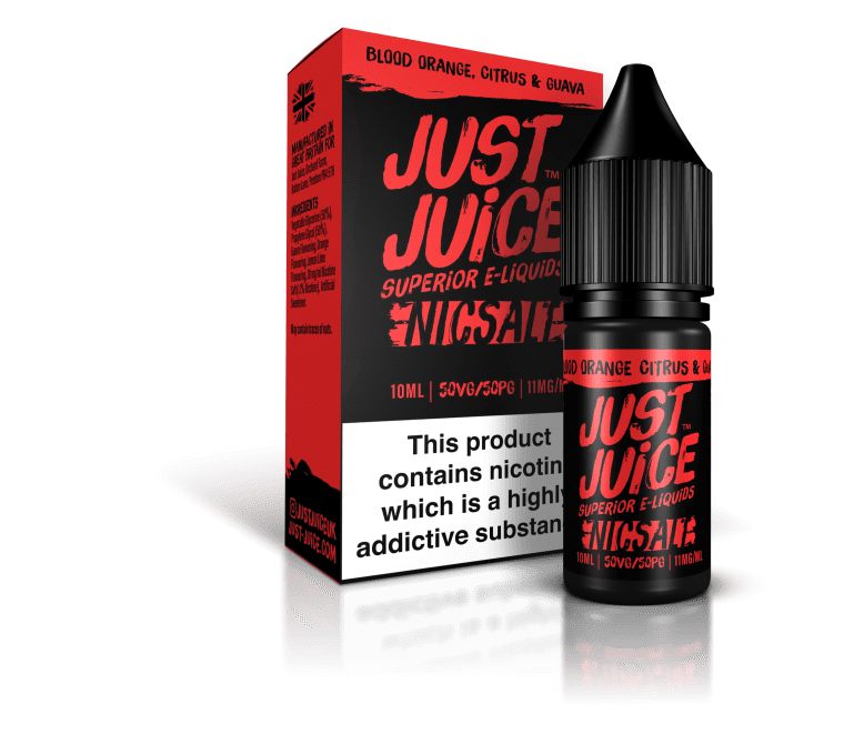 Product Image of Blood Orange, Citrus & Guava Nic Salt E liquid by Just Juice 10ml