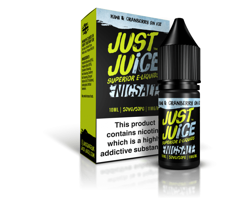 Product Image of Just Juice Nic Salt - Kiwi & Cranberry on ice - 10ml