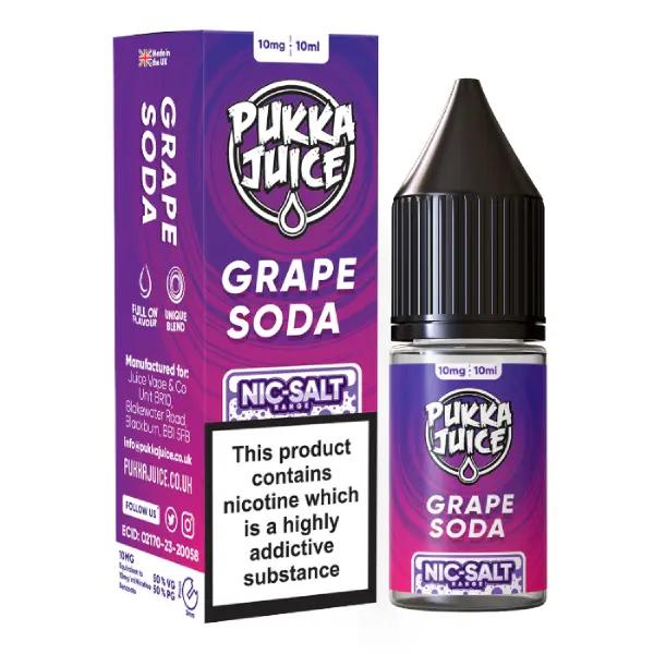 Product Image of Grape Soda Nic Salt E-liquid by Pukka Juice 10ml